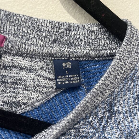 Scotch And Soda Sweatshirt Men’s Large Off The Grid Crewneck Blue Heathered - Picture 4 of 8